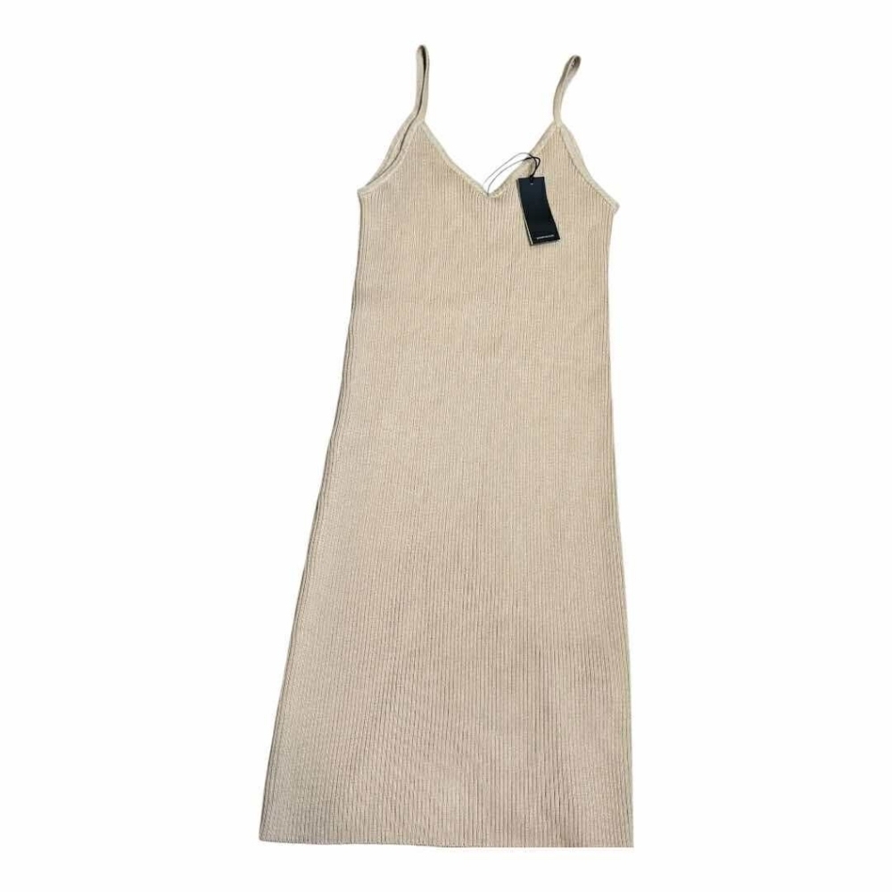 NWT $158 MONROW Ribbed Layered Mini Bodycon Stretchy Dress Large *Dress Only* - Picture 3 of 4